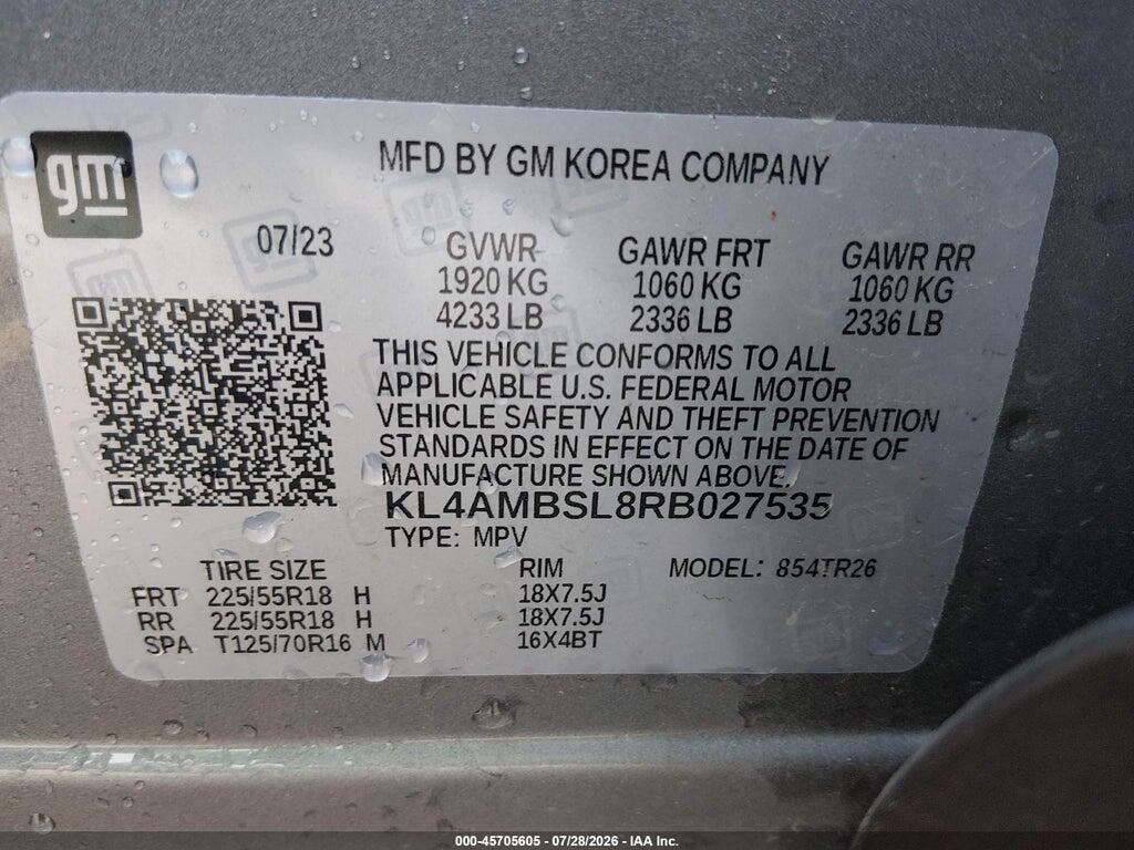 KL4AMBSL8RB027535 2024 BUICK ENCORE GX photo no. 9