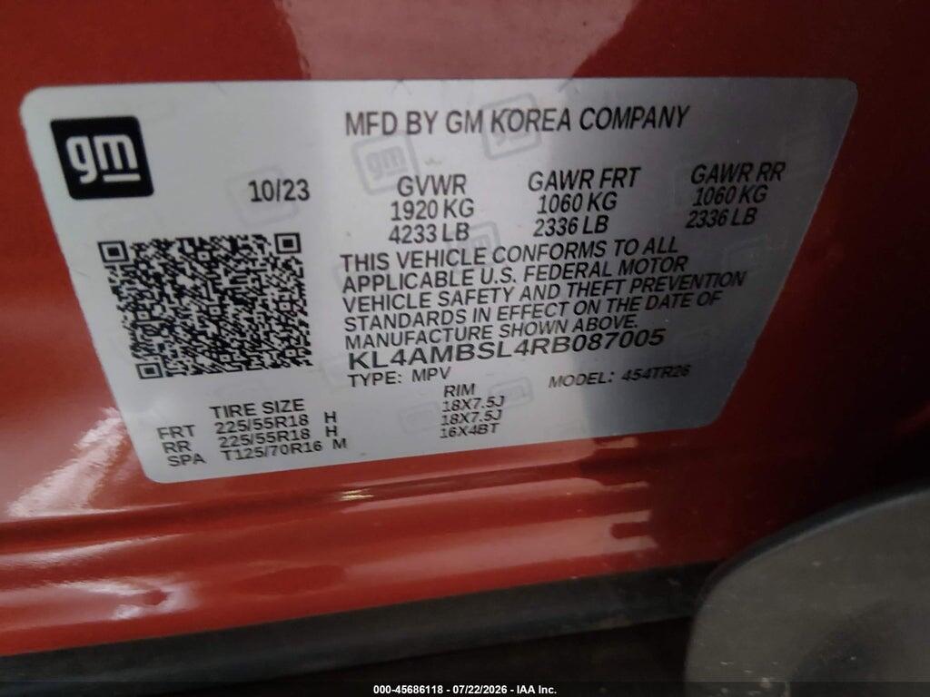 KL4AMBSL4RB087005 2024 BUICK ENCORE GX photo no. 9