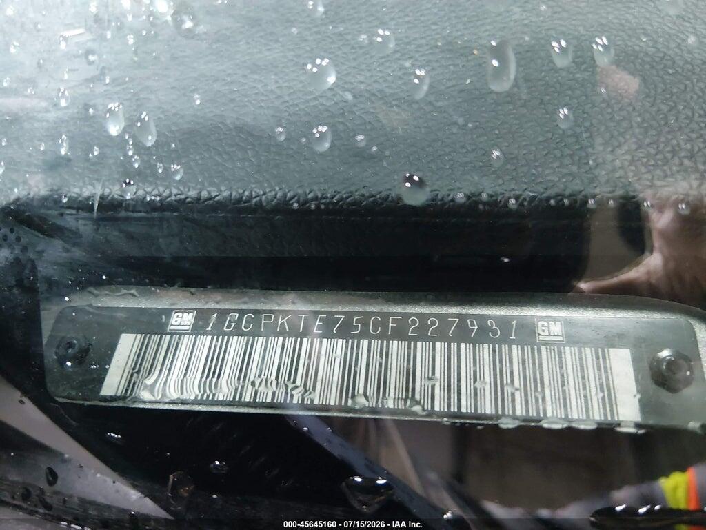 1GCPKTE75CF227931 2012 CHEVROLET SILVERADO 1500 photo no. 9