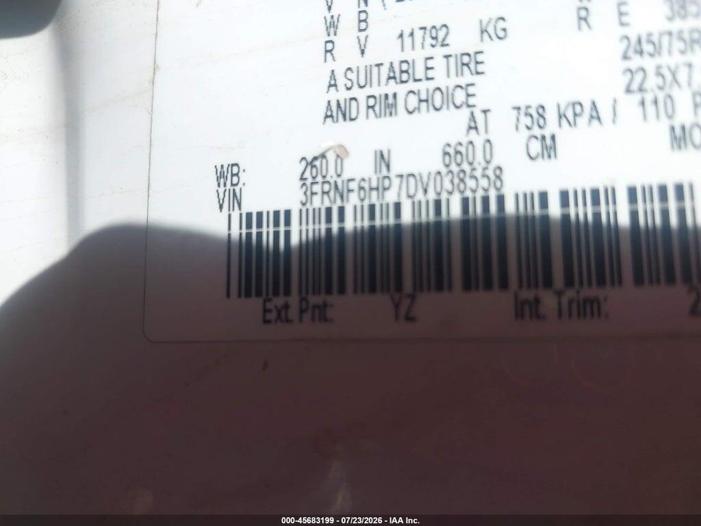 3FRNF6HP7DV038558 2013 FORD F-650 GAS photo no. 8