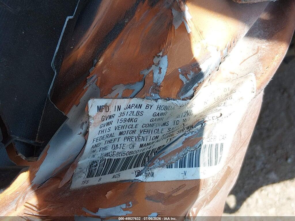 JHMGE8H50BC016147 2011 HONDA FIT photo no. 9