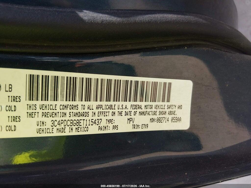 3C4PDCBG8ET115437 2014 DODGE JOURNEY photo no. 9