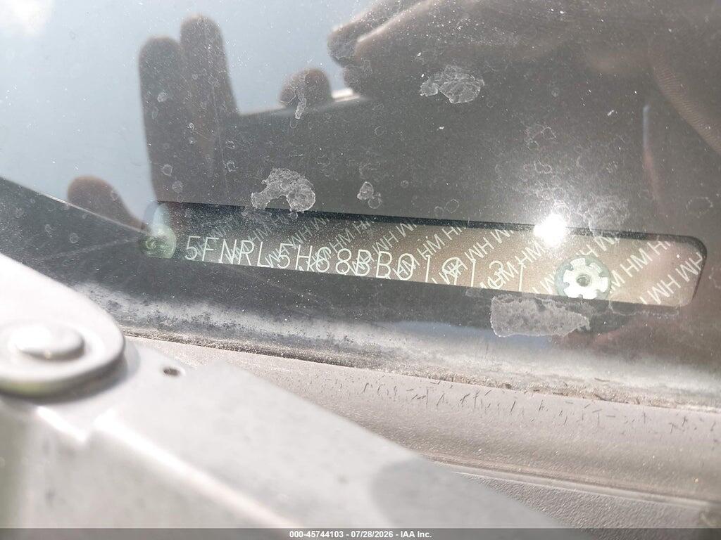 5FNRL5H68BB019131 2011 HONDA ODYSSEY photo no. 9