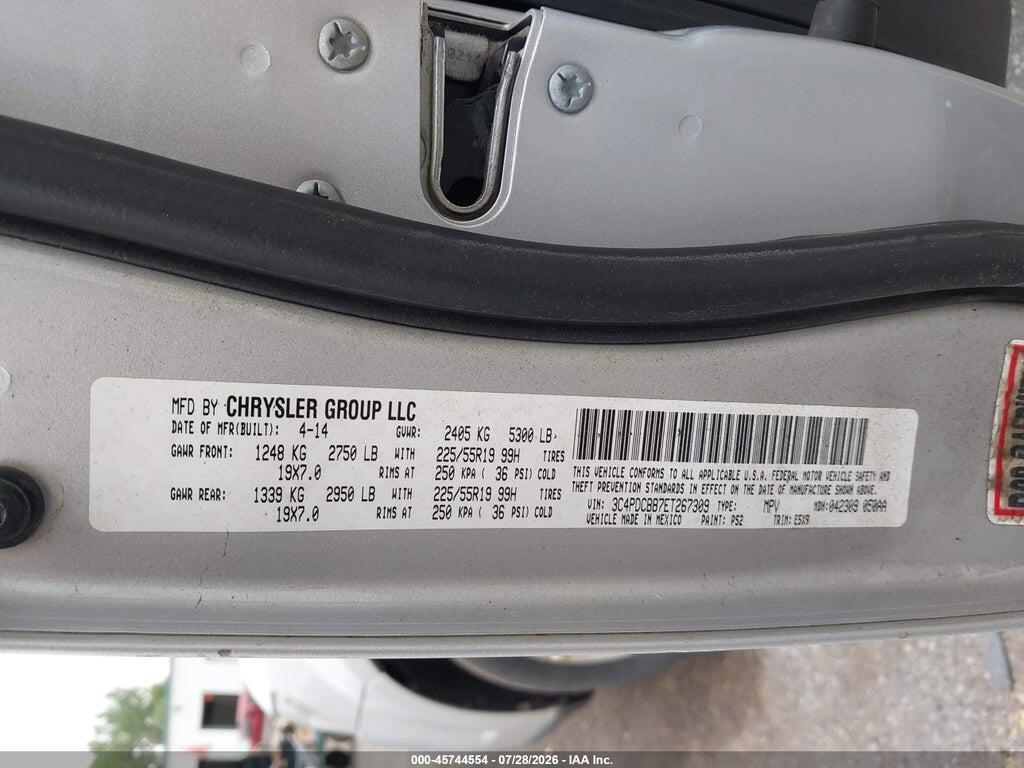 3C4PDCBB7ET267309 2014 DODGE JOURNEY photo no. 9
