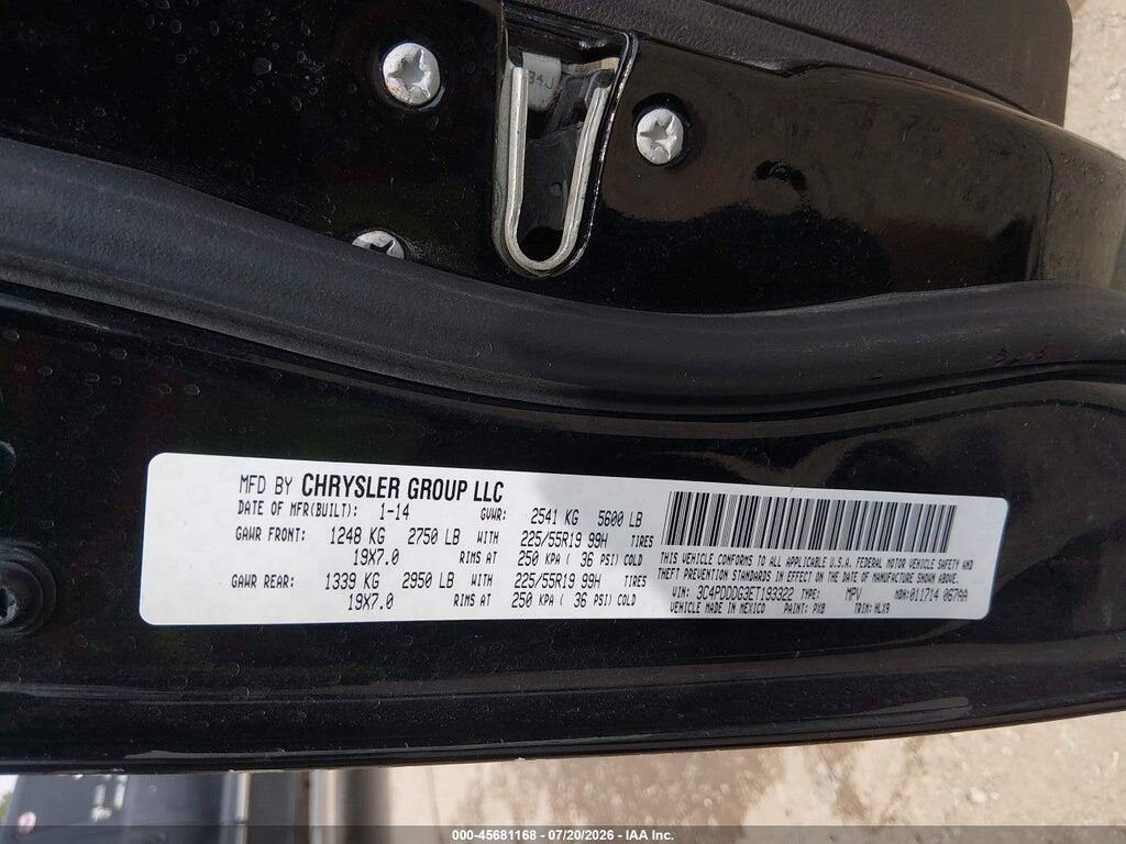 3C4PDDDG3ET193322 2014 DODGE JOURNEY photo no. 9