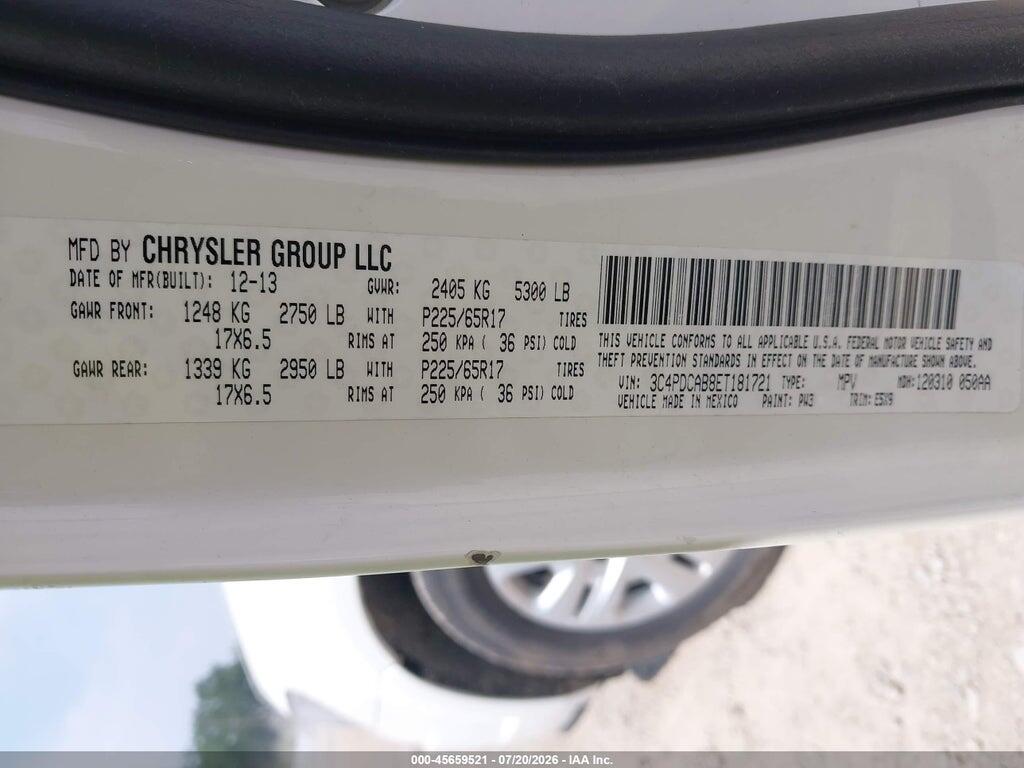 3C4PDCAB8ET181721 2014 DODGE JOURNEY photo no. 9