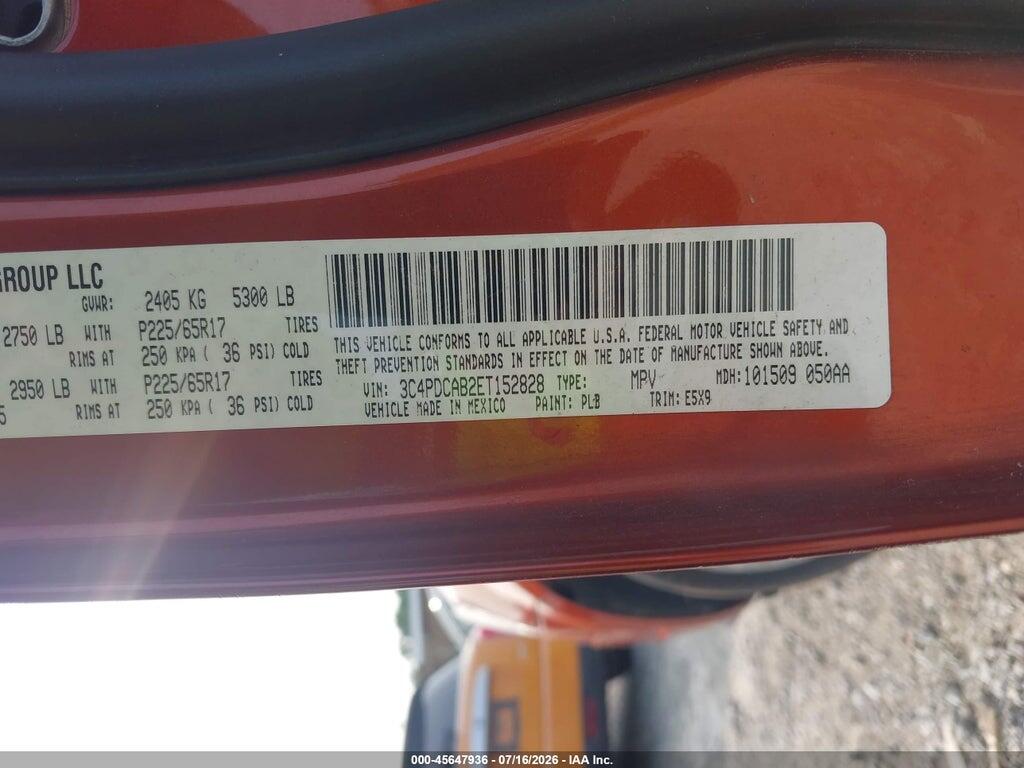 3C4PDCAB2ET152828 2014 DODGE JOURNEY photo no. 9