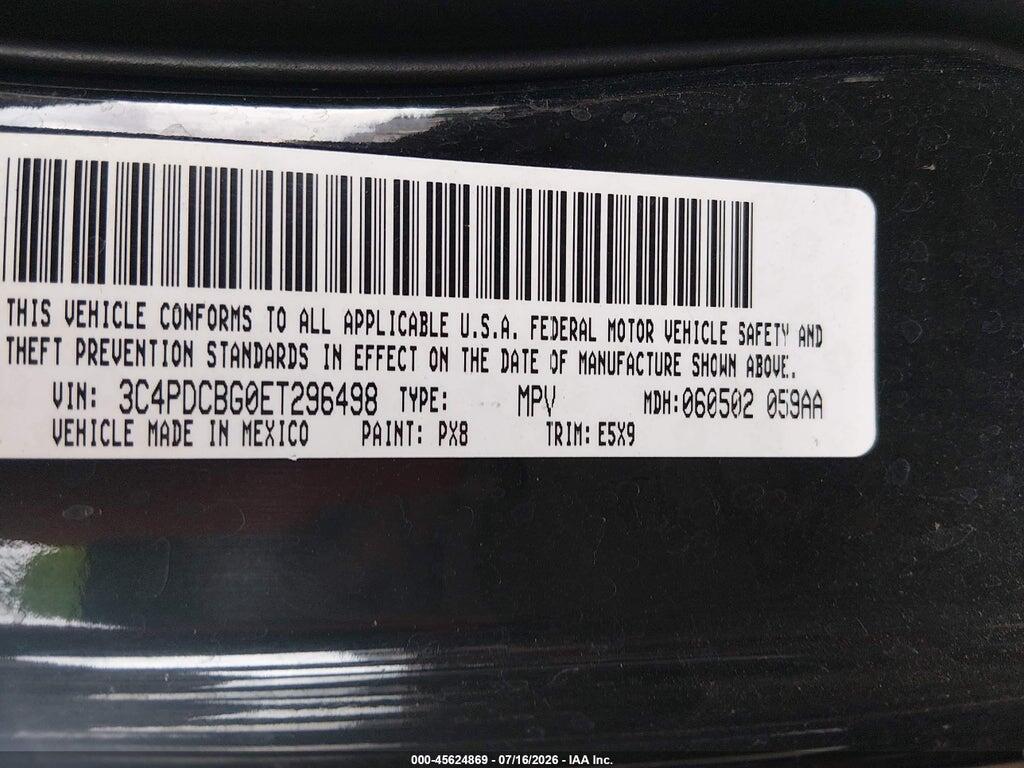 3C4PDCBG0ET296498 2014 DODGE JOURNEY photo no. 9