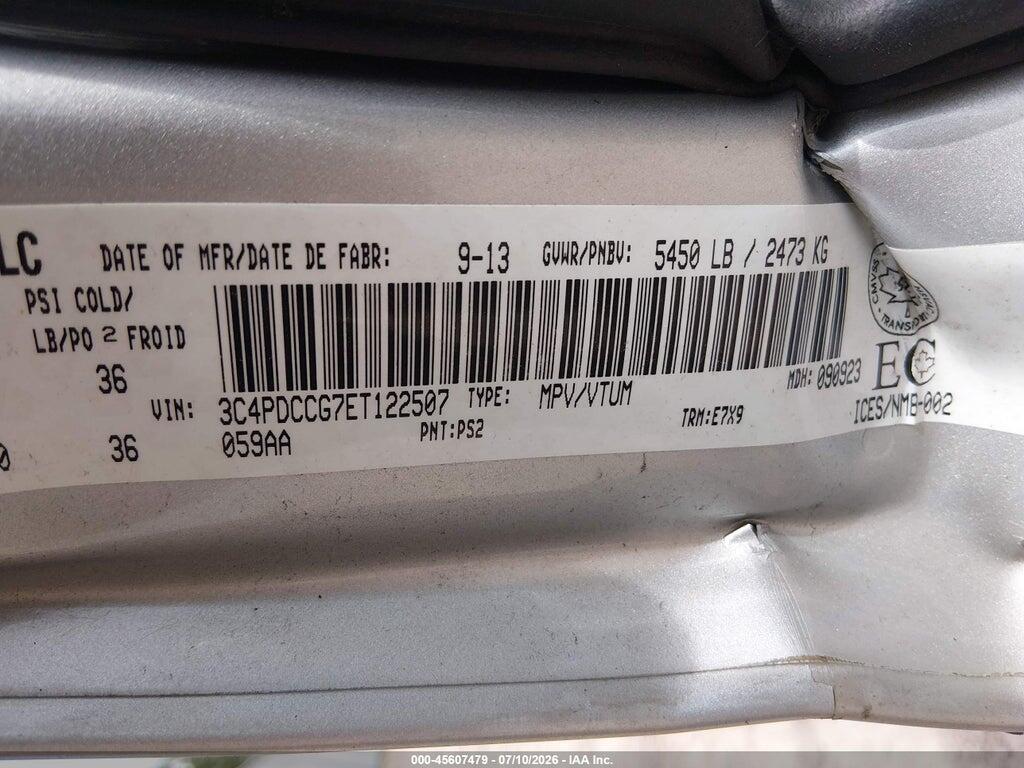 3C4PDCCG7ET122507 2014 DODGE JOURNEY photo no. 9