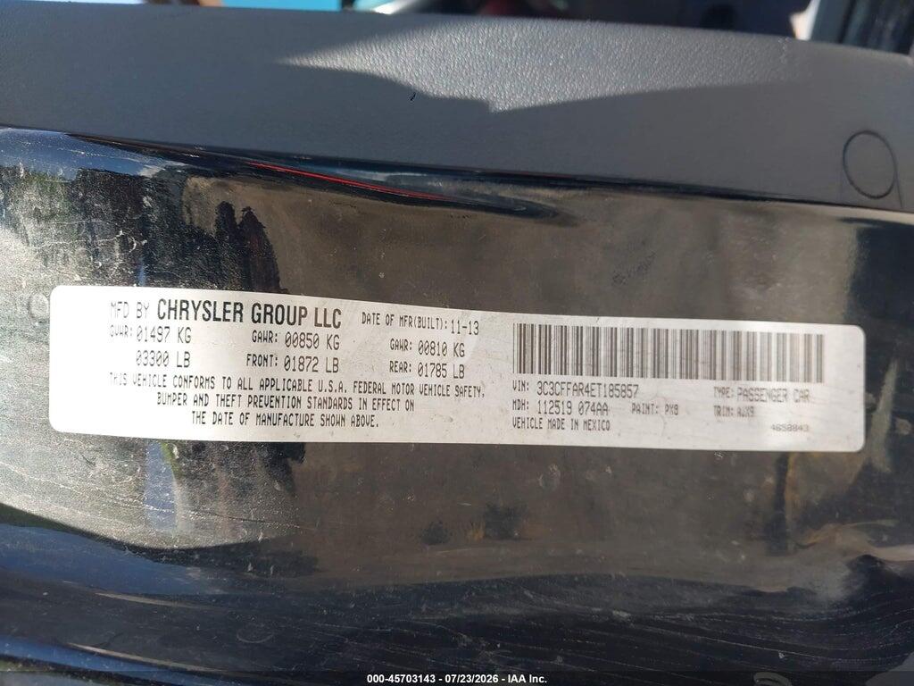 3C3CFFAR4ET185857 2014 FIAT 500 photo no. 9