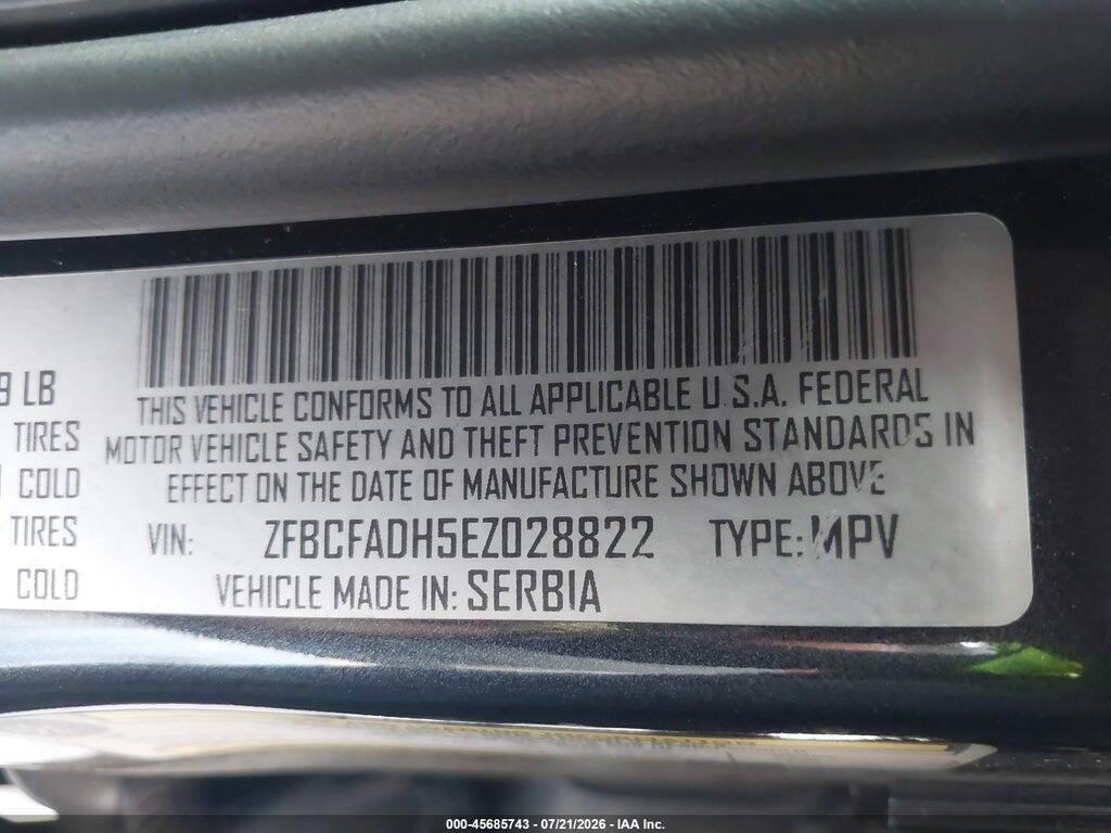 ZFBCFADH5EZ028822 2014 FIAT 500L photo no. 9