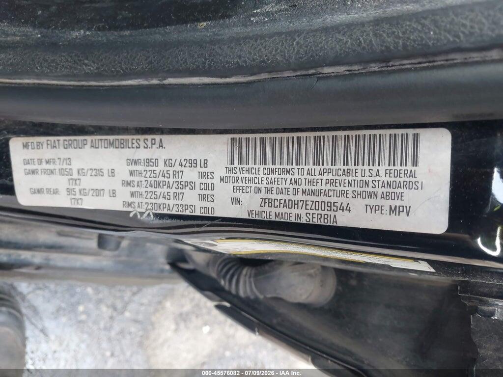 ZFBCFADH7EZ009544 2014 FIAT 500L photo no. 9