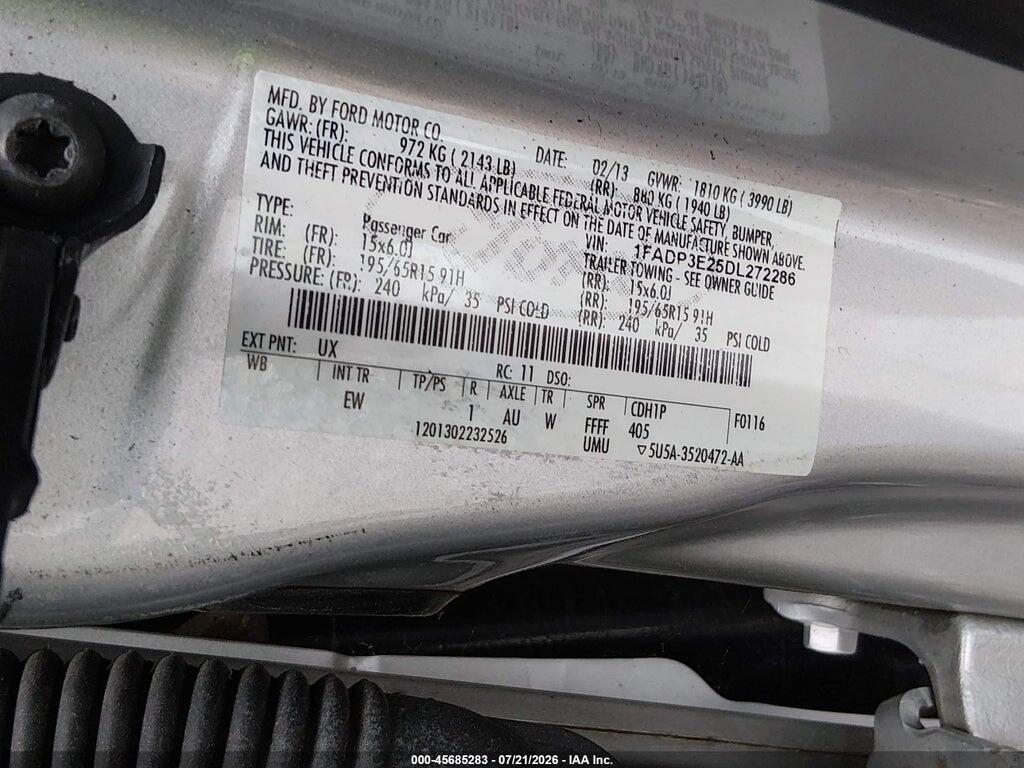 1FADP3E25DL272286 2013 FORD FOCUS photo no. 9