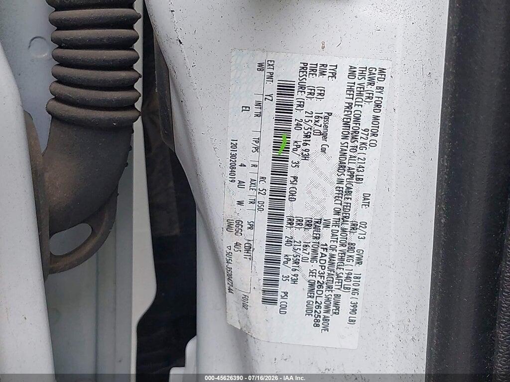 1FADP3F26DL262588 2013 FORD FOCUS photo no. 9