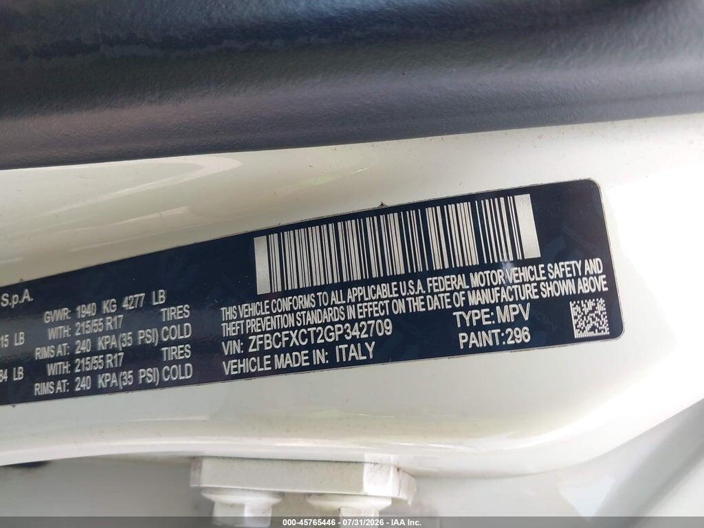 ZFBCFXCT2GP342709 2016 FIAT 500X photo no. 9