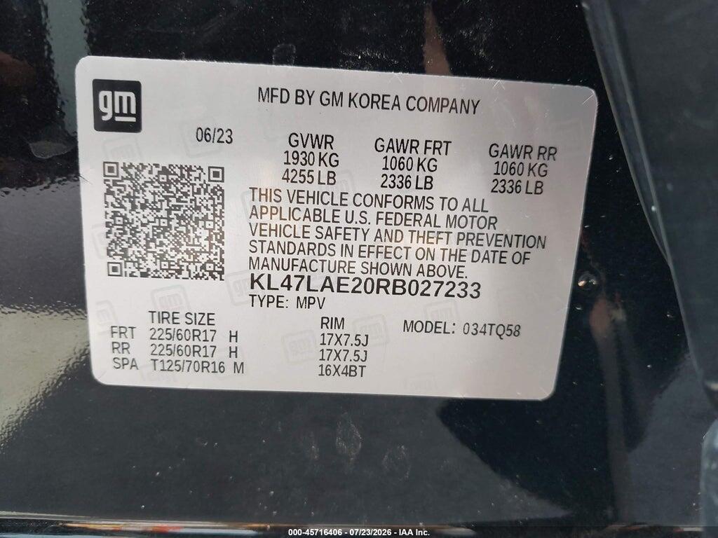 KL47LAE20RB027233 2024 BUICK ENVISTA photo no. 9
