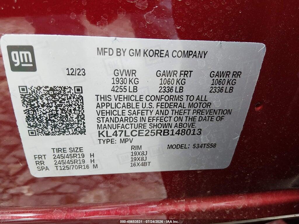 KL47LCE25RB148013 2024 BUICK ENVISTA photo no. 9