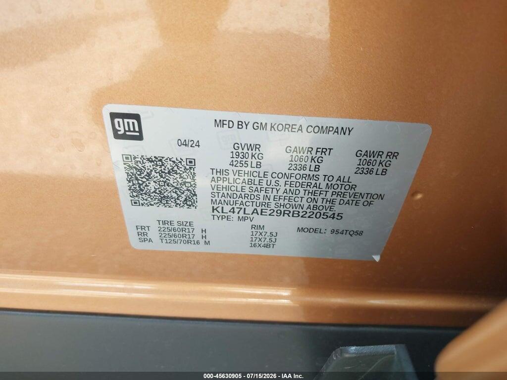 KL47LAE29RB220545 2024 BUICK ENVISTA photo no. 9