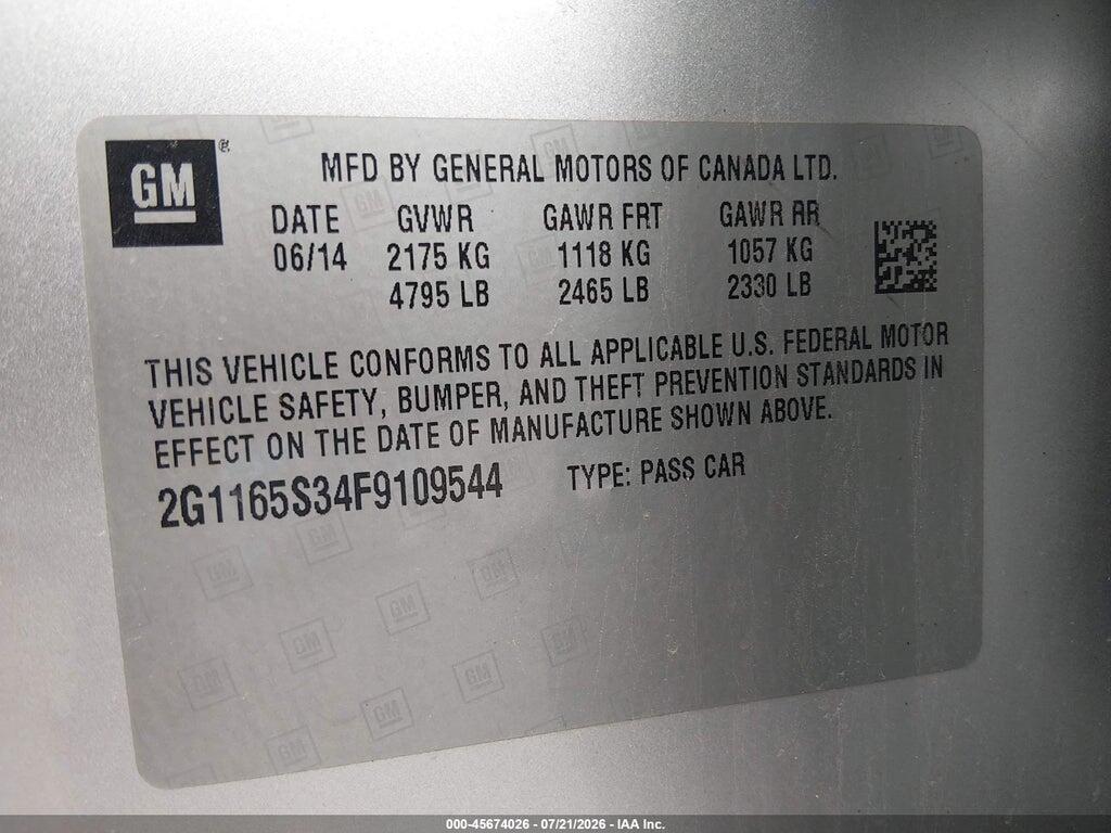 2G1165S34F9109544 2015 CHEVROLET IMPALA photo no. 9