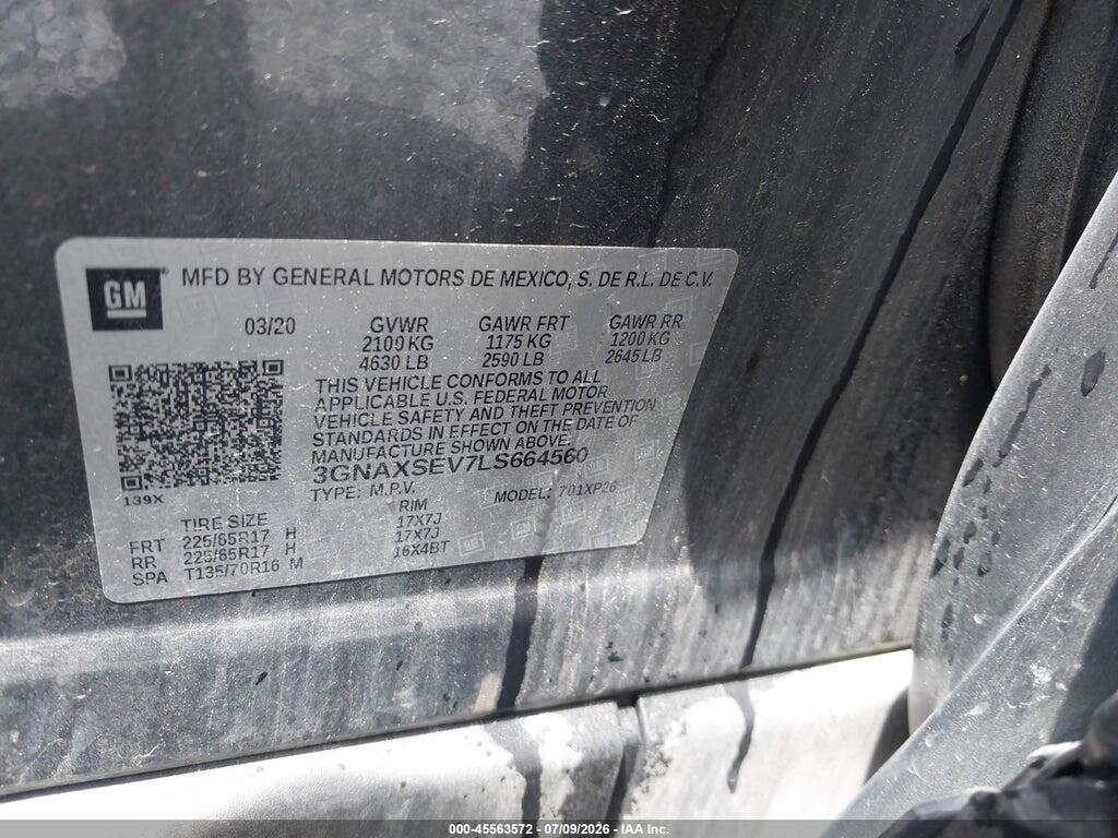 3GNAXSEV7LS664560 2020 CHEVROLET EQUINOX photo no. 9