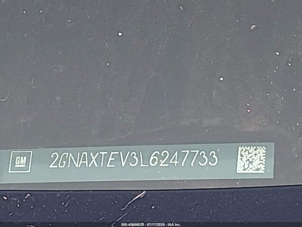 2GNAXTEV3L6247733 2020 CHEVROLET EQUINOX photo no. 9