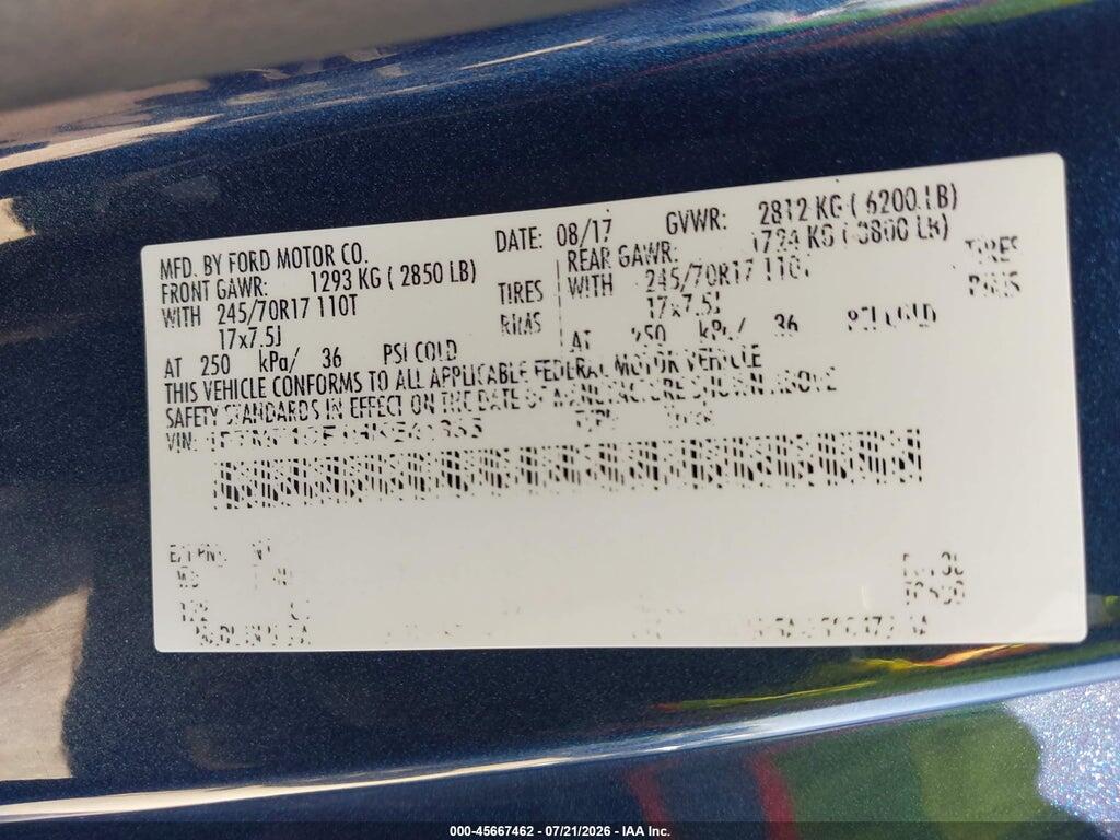 1FTMF1CF1HKE41335 2017 FORD F-150 photo no. 9