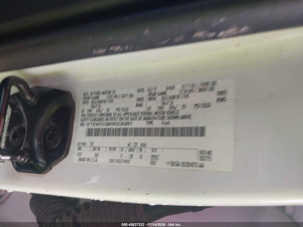 1FTEW1CG6HKD30261 2017 FORD F-150 photo no. 9