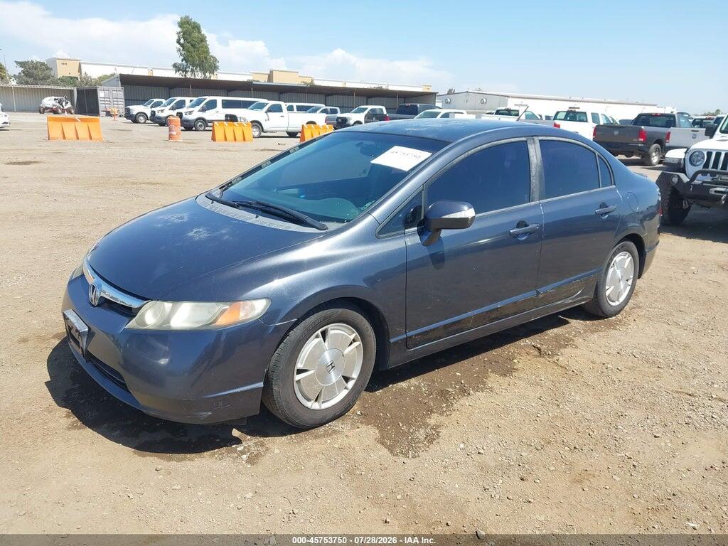 JHMFA36247S020640 2007 HONDA CIVIC HYBRID photo no. 2