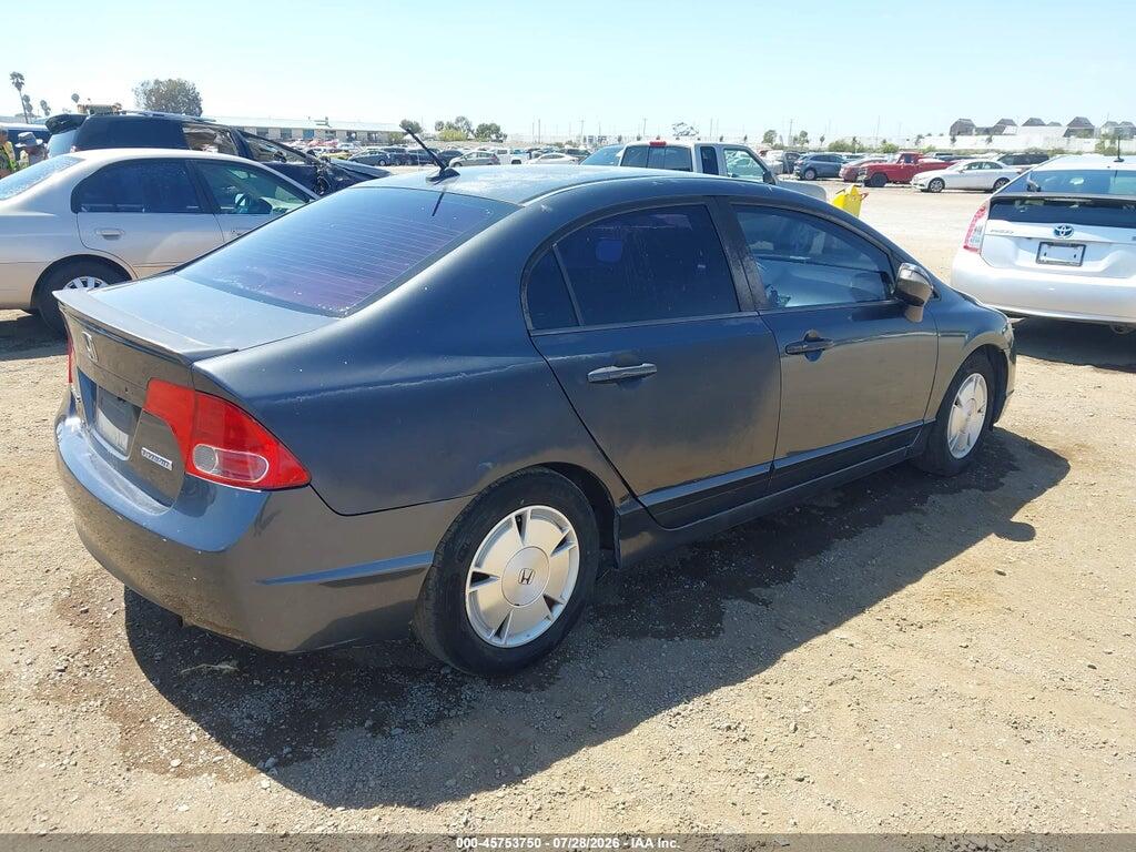 JHMFA36247S020640 2007 HONDA CIVIC HYBRID photo no. 4