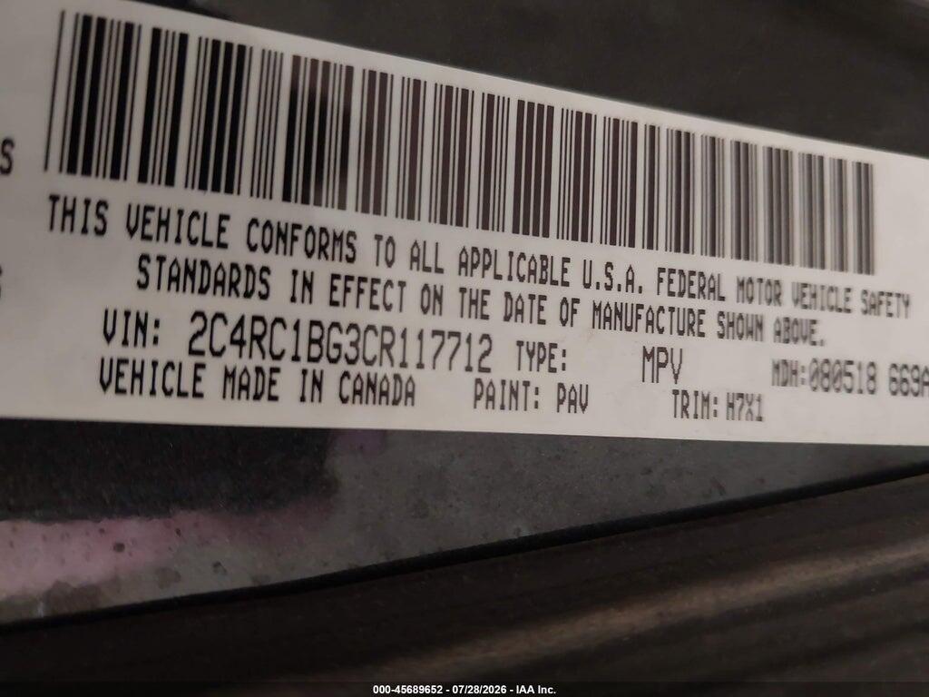 2C4RC1BG3CR117712 2012 CHRYSLER TOWN & COUNTRY photo no. 9