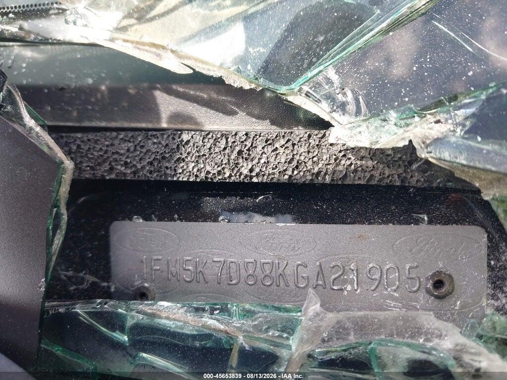 1FM5K7D88KGA21905 2019 FORD EXPLORER photo no. 9