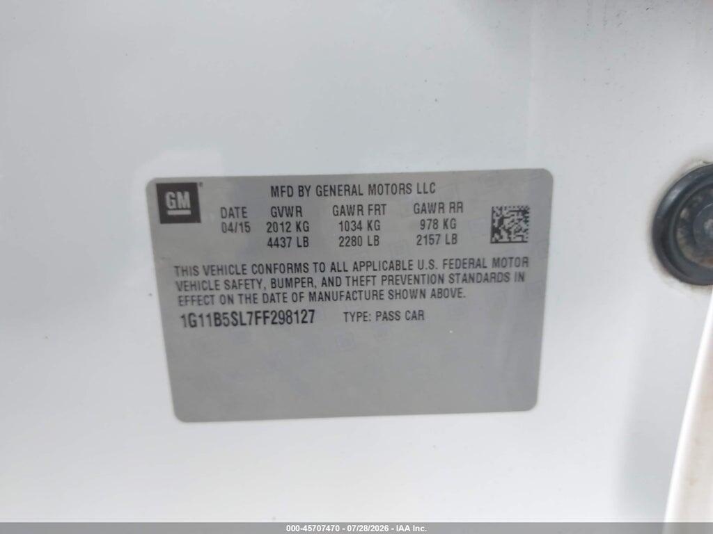 1G11B5SL7FF298127 2015 CHEVROLET MALIBU photo no. 9