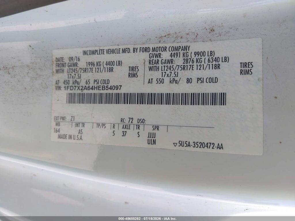 1FD7X2A64HEB54097 2017 FORD F-250 photo no. 9