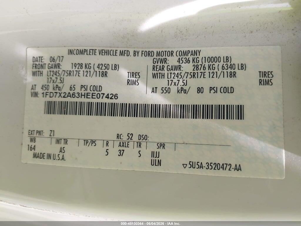 1FD7X2A63HEE07426 2017 FORD F-250 photo no. 9