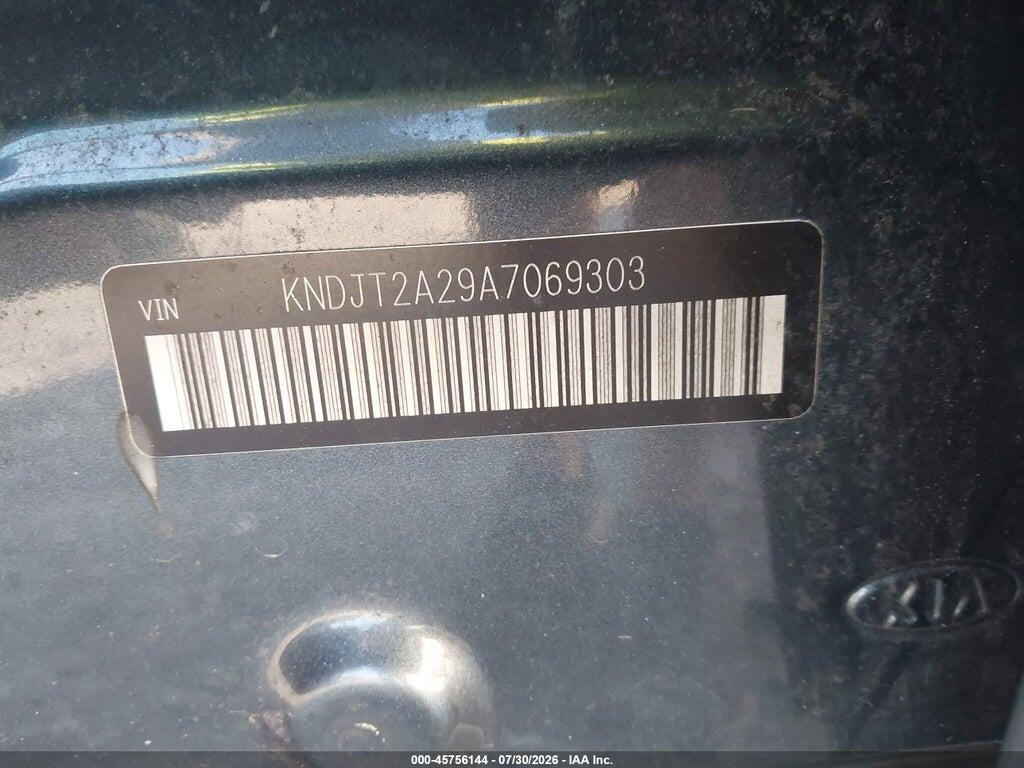 KNDJT2A29A7069303 2010 KIA SOUL photo no. 9