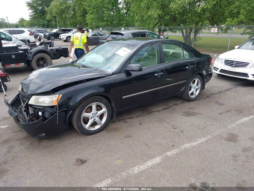 5NPEU46F38H309148 2008 HYUNDAI SONATA photo no. 2
