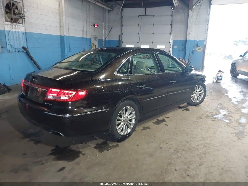 KMHFC4DF6BA526696 2011 HYUNDAI AZERA photo no. 4