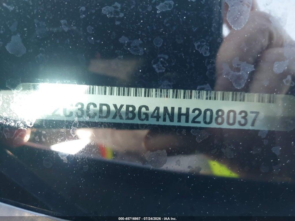 2C3CDXBG4NH208037 2022 DODGE CHARGER photo no. 9