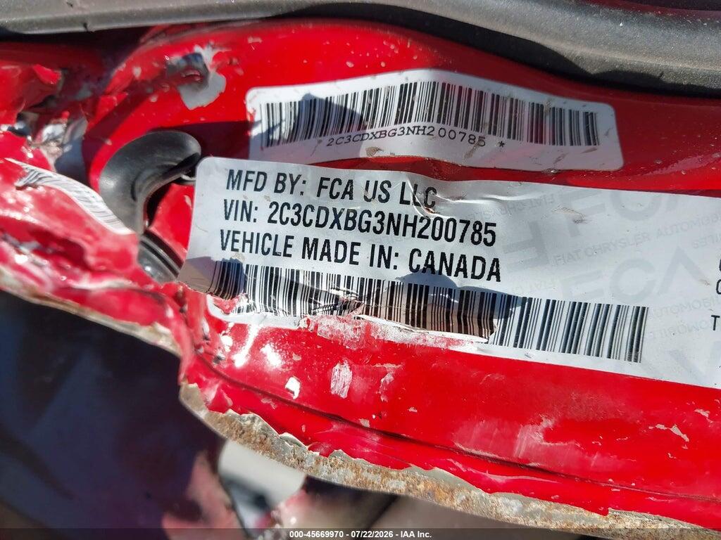 2C3CDXBG3NH200785 2022 DODGE CHARGER photo no. 9