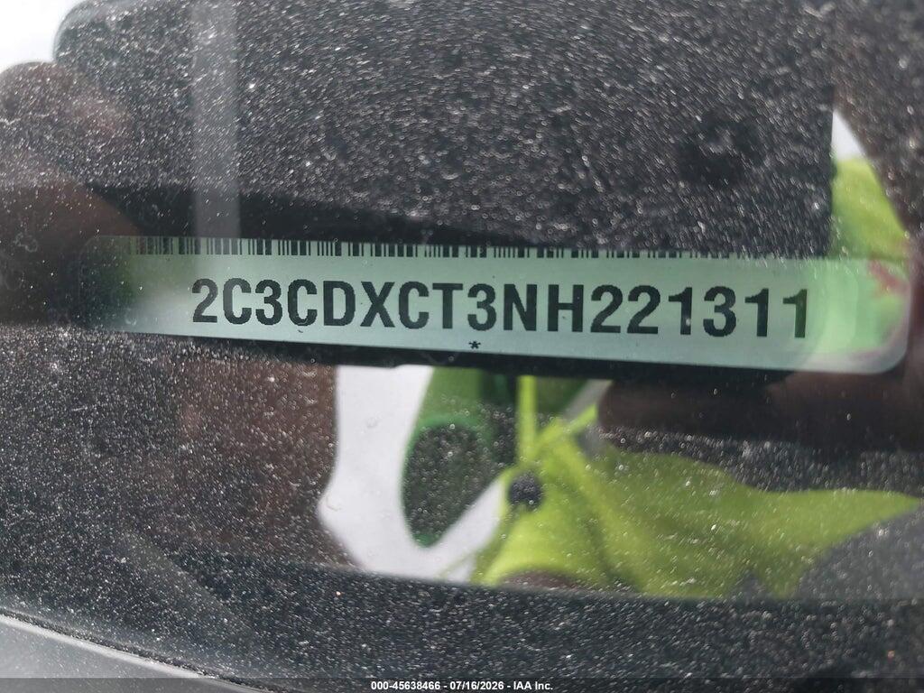 2C3CDXCT3NH221311 2022 DODGE CHARGER photo no. 9