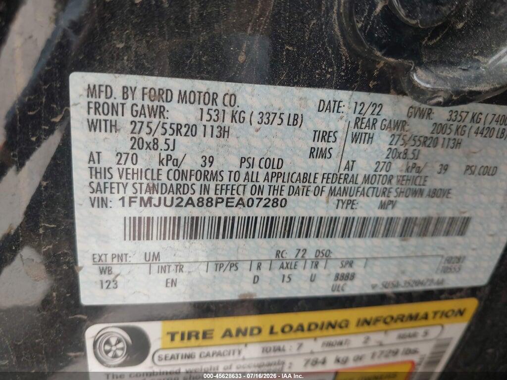 1FMJU2A88PEA07280 2023 FORD EXPEDITION photo no. 9