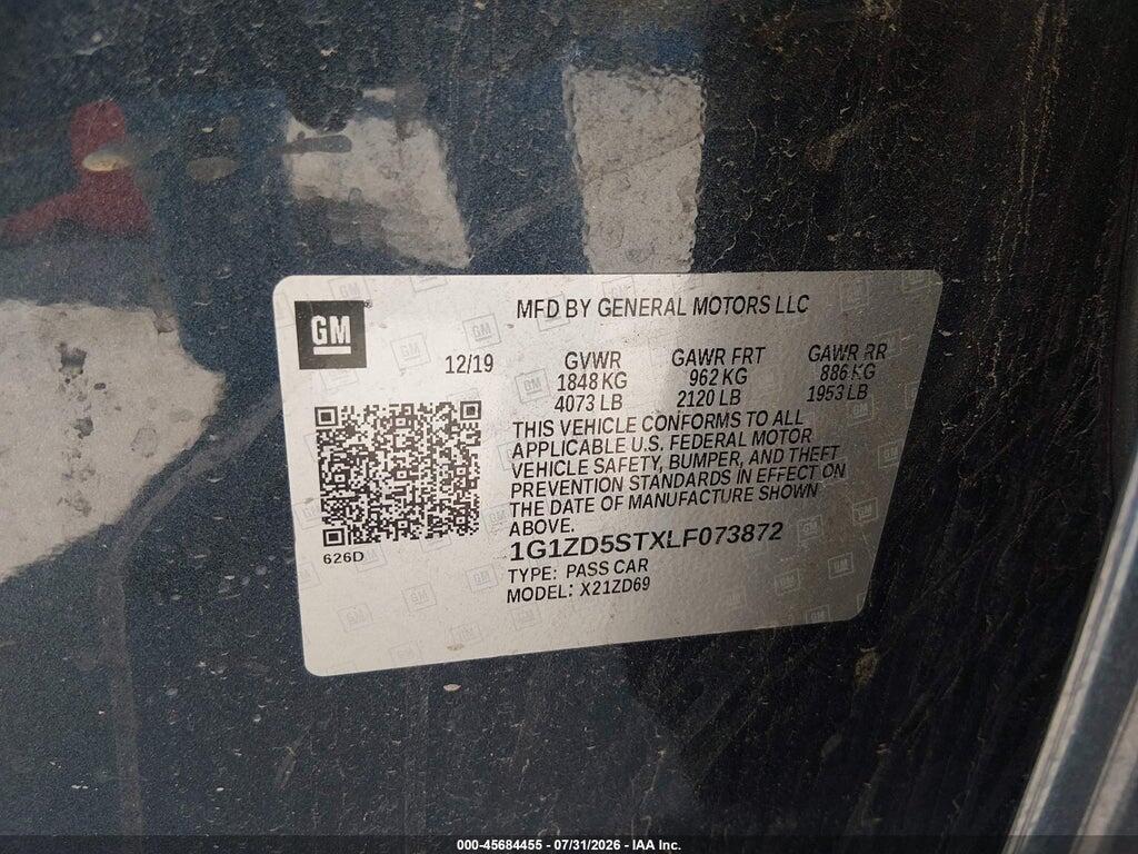 1G1ZD5STXLF073872 2020 CHEVROLET MALIBU photo no. 9