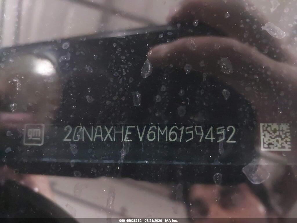 2GNAXHEV6M6159452 2021 CHEVROLET EQUINOX photo no. 9