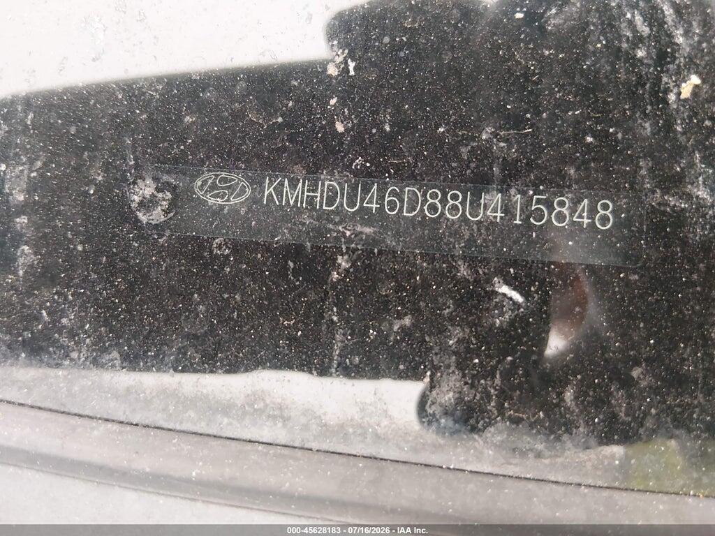 KMHDU46D88U415848 2008 HYUNDAI ELANTRA photo no. 11