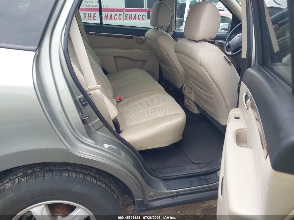 5NMSG13D58H151808 2008 HYUNDAI SANTA FE photo no. 8