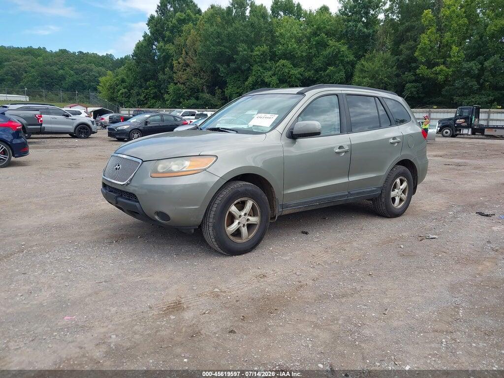 5NMSG73DX8H142167 2008 HYUNDAI SANTA FE photo no. 2