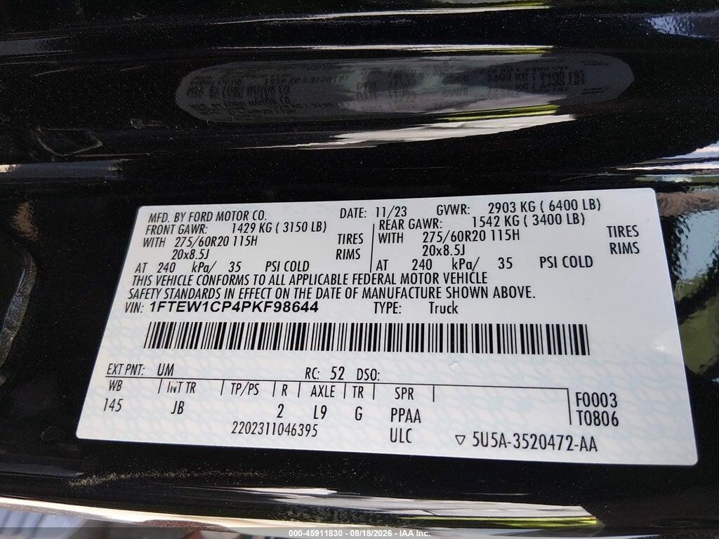 1FTEW1CP4PKF98644 2023 FORD F-150 photo no. 9