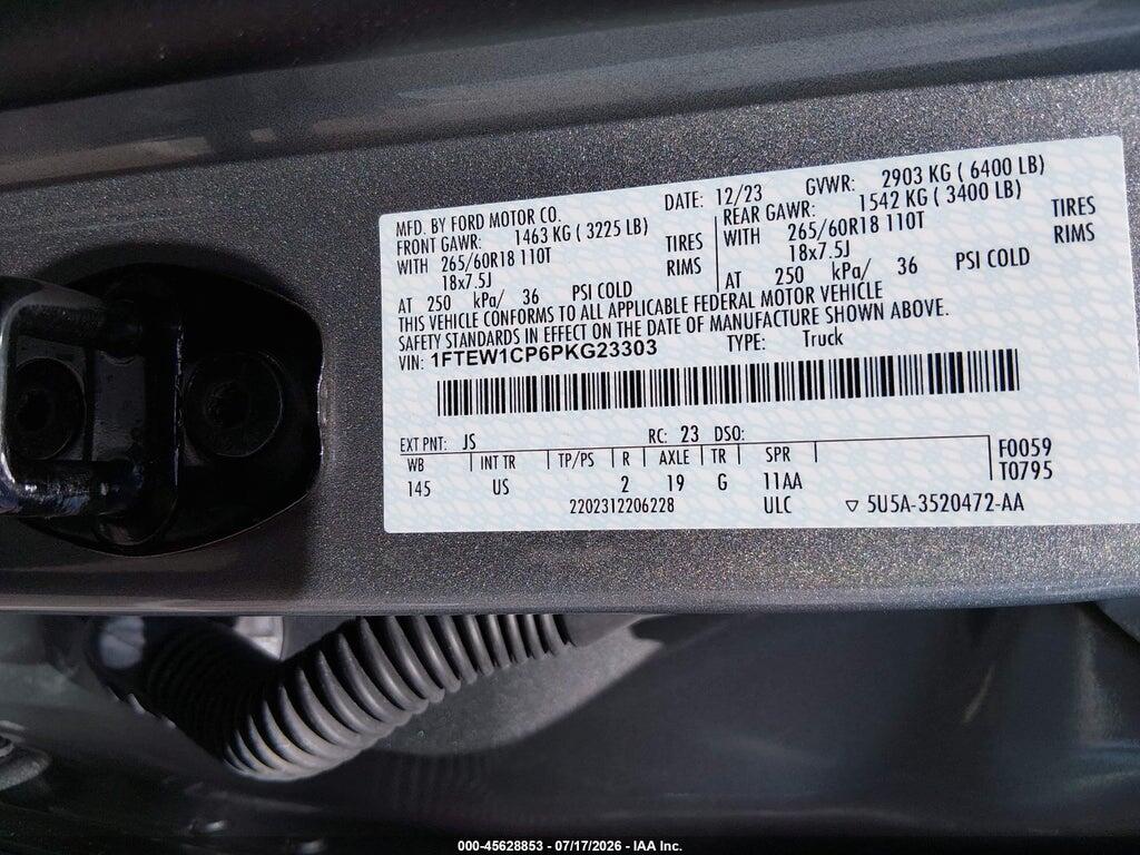 1FTEW1CP6PKG23303 2023 FORD F-150 photo no. 9