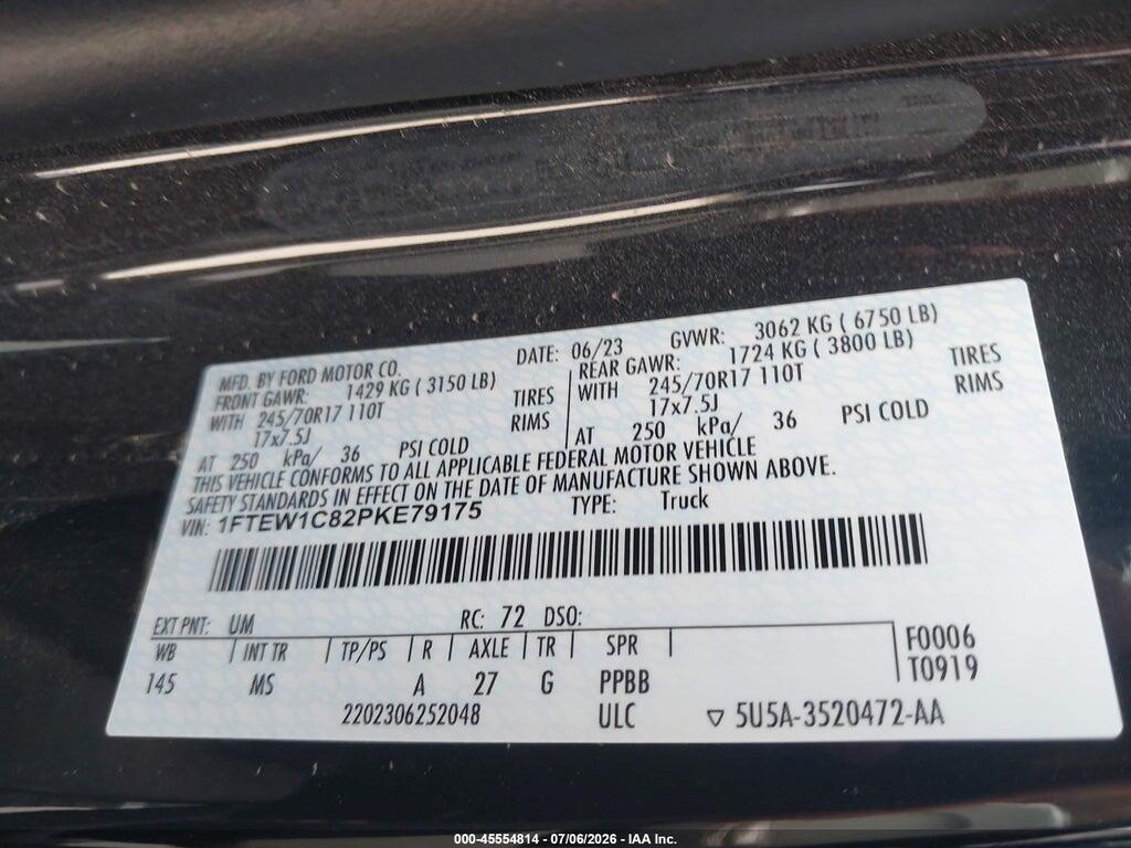 1FTEW1C82PKE79175 2023 FORD F-150 photo no. 9
