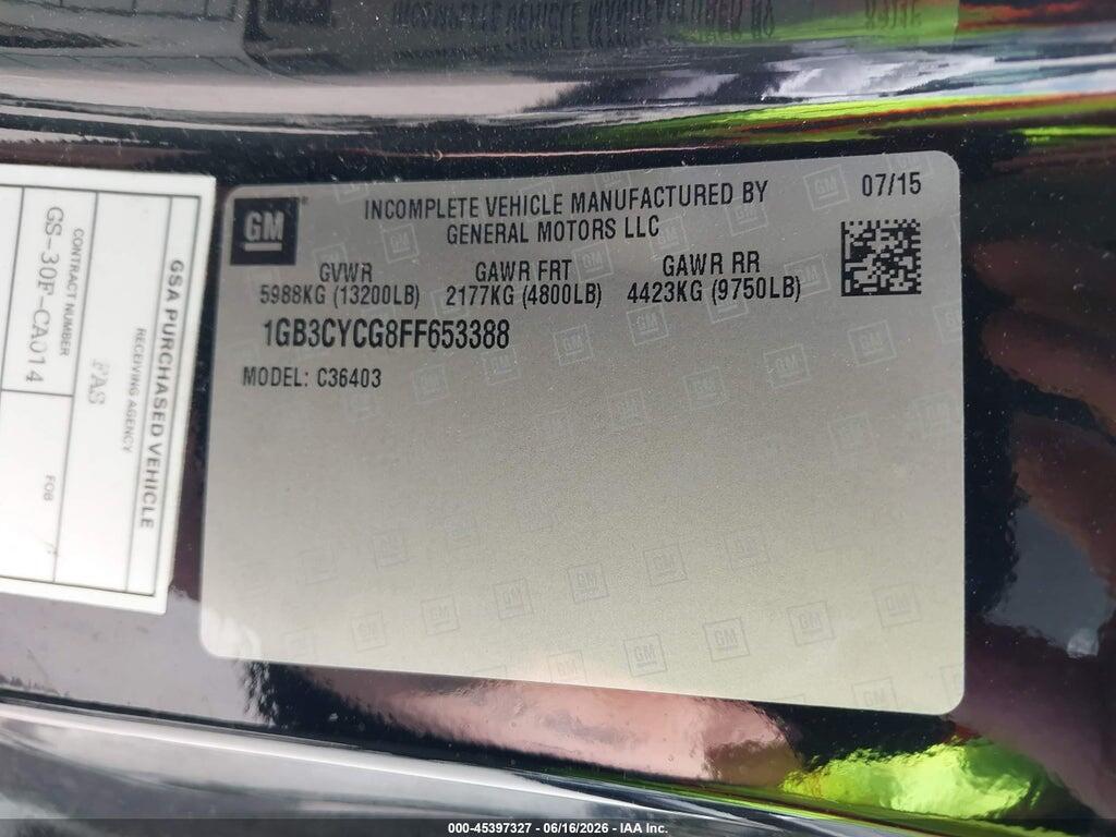 1GB3CYCG8FF653388 2015 CHEVROLET SILVERADO 3500HD CHASSIS photo no. 9